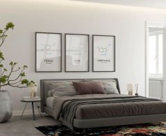 Dekoratif Formül Posterleri: Aşk / Barış / Mutluluk