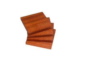 Sayı Sekanslı Doğal Ahşap Bardak Altlığı