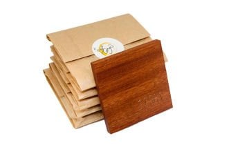 Sayı Sekanslı Doğal Ahşap Bardak Altlığı