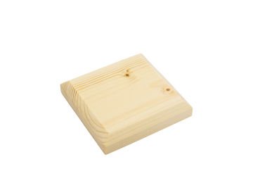 Minimalist - Ahşap Bardak Altlığı - 2'li Kare