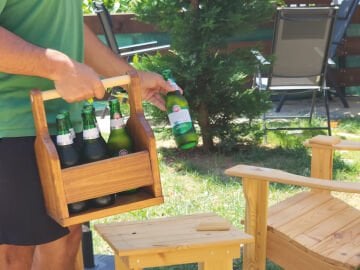 Bira Şişesi Taşıyıcı - Ahşap