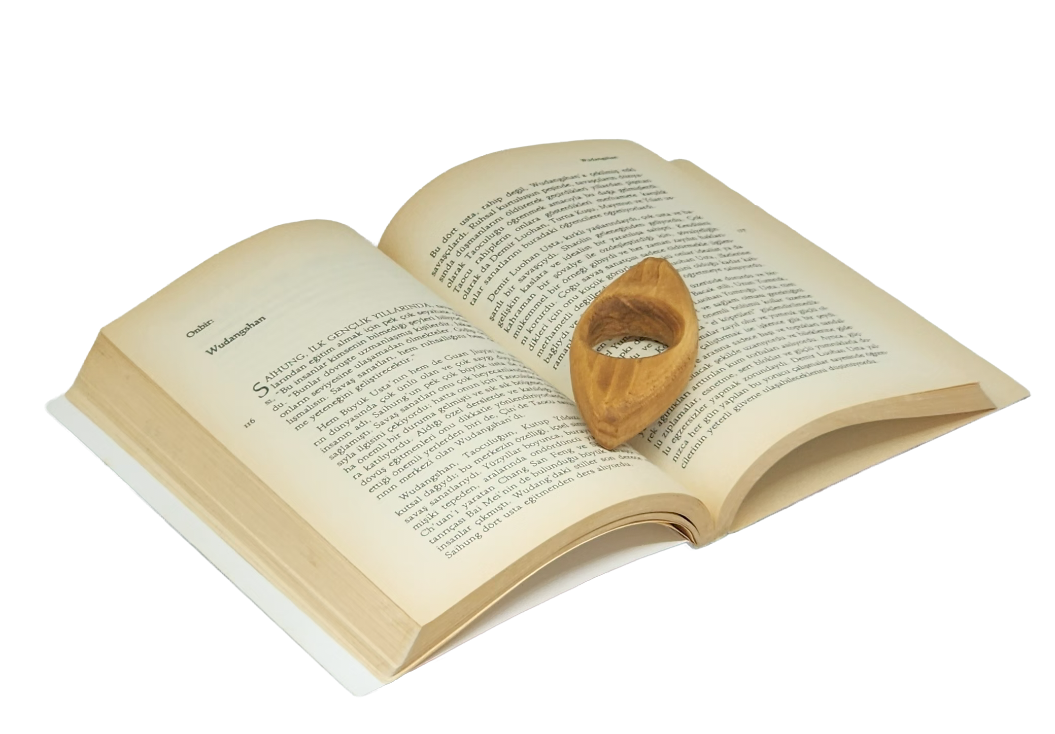 El Yapımı Ahşap Kitap Yüzüğü