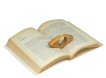 El Yapımı Ahşap Kitap Yüzüğü